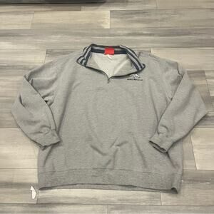 NFL Heather Gray Sweater with Navy Stripes